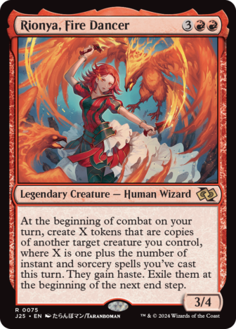 MTG Jumpstart Foundations anime art Rionya, Fire Dancer