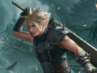 MTG Final Fantasy card art Cloud Strife