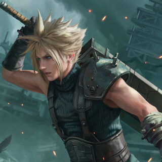 MTG Final Fantasy card art Cloud Strife